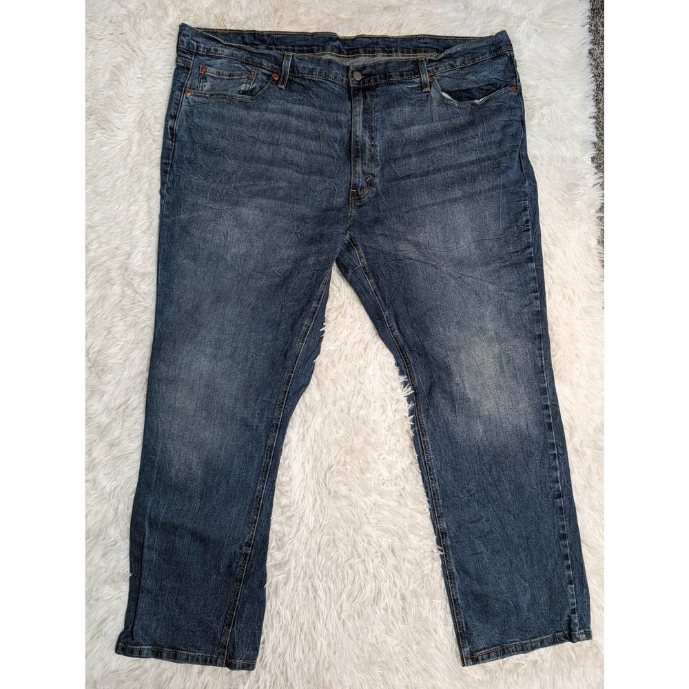 Levis 541 Jeans Men's 46x32 Blue Medium Wash Distrested Straight